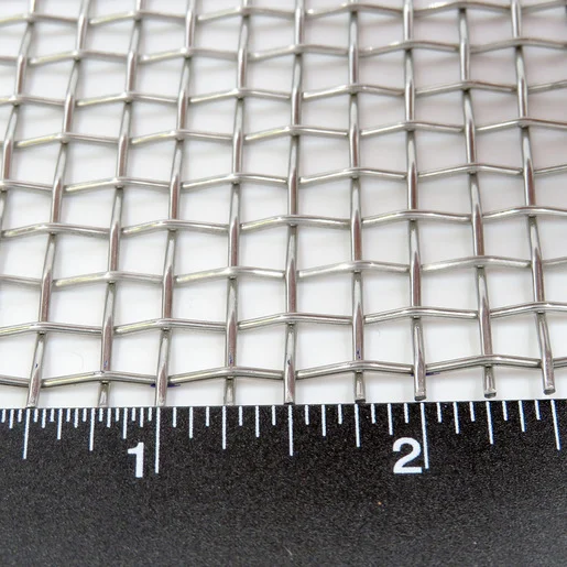 316 Stainless Steel Woven Wire Cloth 4x4 Mesh 0.047 Dia